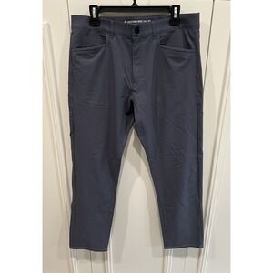 Western Rise Pants Mens 34 Blue Evolution Slim‎ Fit Chino Hiking Stretch Travel